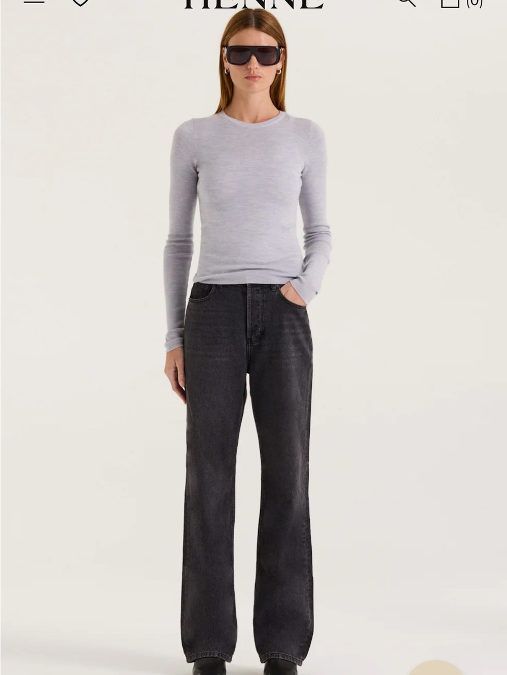 Henne Valentina jeans black wash 24 nwt